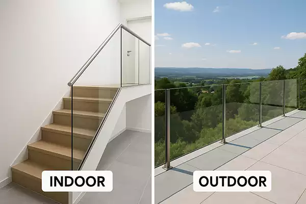 Indoor vs. Outdoor Glass Balustrades Design Tips & Safety Standards 1