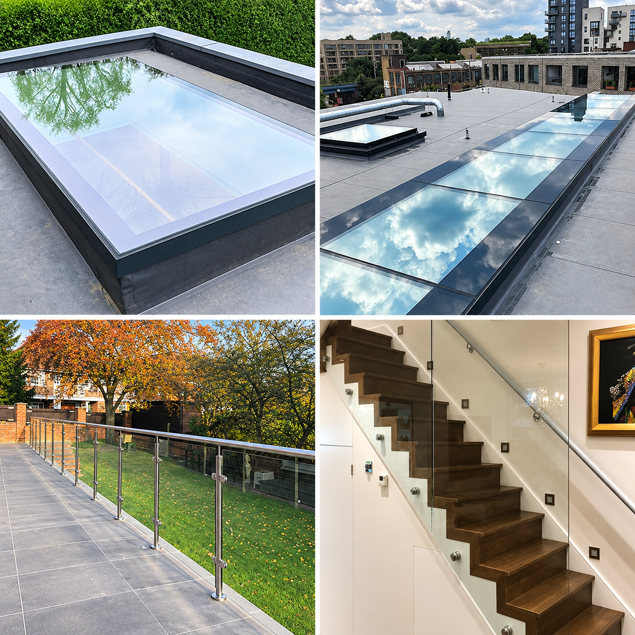 Bespoke rooflights and glass balustrades installed by SM Glasstech — 2